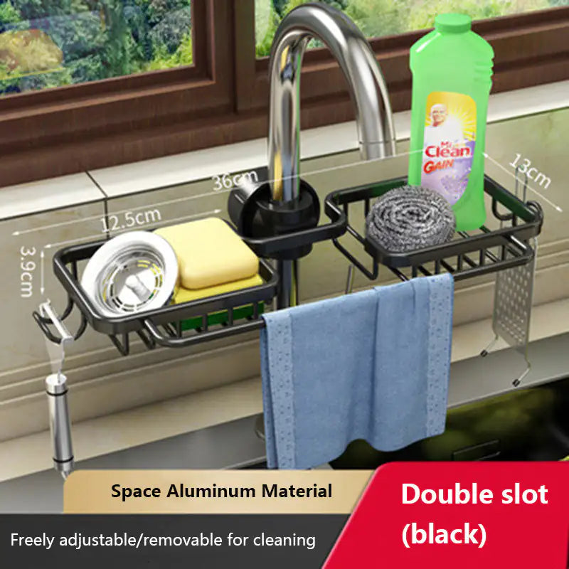 FaucetMaster Kitchen Storage Rack - Keep Your Sink Organized - PractiPrep