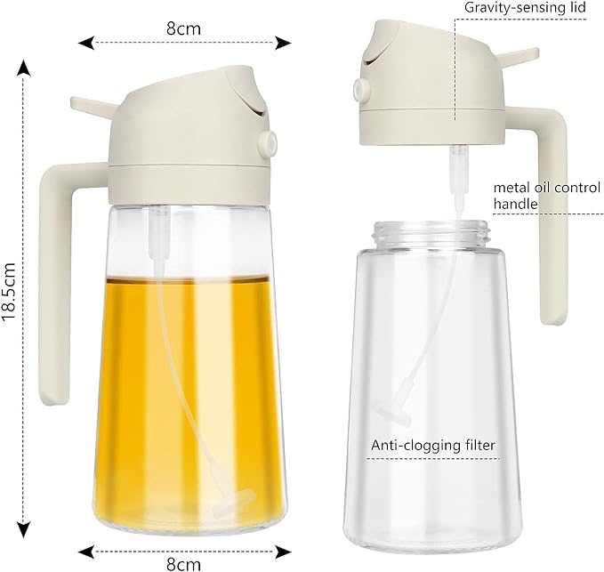 2 in 1 Oil Bottle - Versatile Kitchen Companion