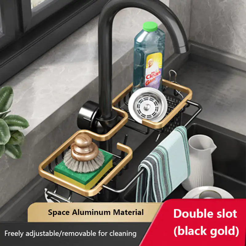 FaucetMaster Kitchen Storage Rack - Keep Your Sink Organized - PractiPrep